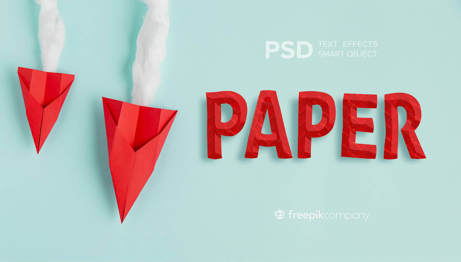 Бумажный текстовый эффект (PSD)